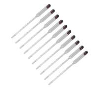 KIMISS Kit de Prueba de Hidrómetro con Probador de Cerveza de Vidrio de 10 Piezas para Elaboración Casera, Medidor de Vino Preciso para Medición del Contenido de Alcohol y Azúcar