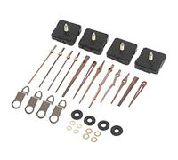 KIMISS Kit de Reparación de Relojes con Manecillas de Madera de Nogal y Piezas de Movimiento de Cuarzo para Proyectos de bricolaje: 32 Accesorios Incluidos para una Fácil Reparación de Relojes