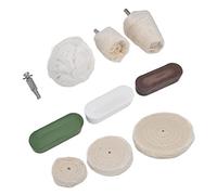 KIMISS Kit de Rueda de Pulido de Metal y Vidrio, Juego de Herramientas de Rueda de Pulido de 10 Piezas, Mármol y Acero Inoxidable