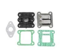 KIMISS Kit de válvula de lengüeta para carburador, para ATV/Mini Moto Accesorio de Repuesto, Conjunto de múltiple con Junta, Compatible con Pocket Bike y Dirt Bike