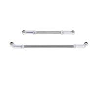 KIMISS Kit de Varillaje de Dirección RC para Coche RC 1/10, Eslabones de Varilla de Tracción de 104mm y Juntas de Varilla de 7mm para VP F10, Construcción de Aleación de Aluminio de Precisión (SILVER)