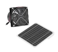 KIMISS Kit de Ventilador de Escape Solar - Panel Solar Monocristalino de 50 W para Invernaderos, Gallineros y Casas para Mascotas - Funcionamiento Ininterrumpido las 24 Horas