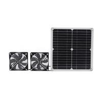 KIMISS Kit de Ventilador de Ventilación con Panel Solar de Alta Velocidad, Ventilador de Escape con Motor Confiable, Silencioso, Versátil, de 14 W, para el Hogar, Cocina, Baño, de Ventilación Solar