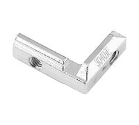 KIMISS L de Forma de Aluminio Perfil de Aluminio Conector de la Junta Soportes - Reflexiones de ángulo Recto de Acero Al Carbono para 2020, 3030, 4040 Perfiles de Extrusión - Paquete de 10 (norma