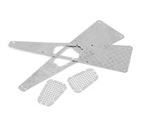KIMISS Lados de la Placa Protectora sobre Orugas - Metal -4 1/10 RC Car | Diseño de Acero Liviano