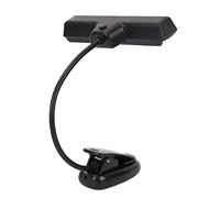 KIMISS Lámpara de Atril con Clip de 360 grados, Soporte de Música de Orquesta Portátil de Plástico Negro, Lámpara Led de Lectura Usb con Clip Lightiblek