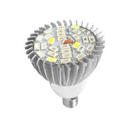 KIMISS Lámpara De Cultivo, 28W Espectro Completo E14 GU10 Luz Led Crecimiento Patio Interior, Césped Jardín Cuidado De Jardinería Invernaderos Equipo De Germinación De Plantas Lámparas
