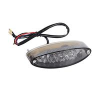 KIMISS Lámpara de luz trasera, 28 LED 3 cables Moto ATV Lámpara de humo Luz de freno de matrícula Luz trasera (roja)