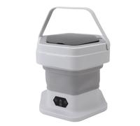KIMISS Lavadora Plegable Compacta de 8 litros, Mini Lavadora Portátil con Combo de Lavado y Centrifugado para Ropa, Toallas, Calcetines y Ropa Interior (Grey)