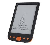 KIMISS Lector de Libros Electrónicos Portátil de 6 Pulgadas con Almacenamiento 8G y Soporte para Tarjeta TF para Lectura sobre la Marcha - Pantalla Retroiluminada Naranja (Orange)