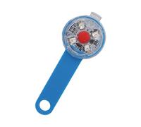 KIMISS LED LED LED LED, Colgante USB USB Recargable IPX7 Impermeable Luminou Collares Básicos 3 Modos de Collar para Bolos de Mascot (BLUE)