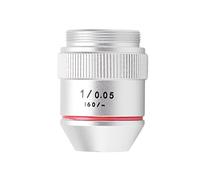 KIMISS Lente Objetivo de Microscopio Acromático 1X Vidrio óptico de Cobre RMS Roscado para Microscopios Biológicos Imagen Brillante Gran Campo de Visión