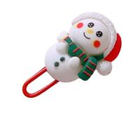 KIMISS Lindos Clips de Papel Navideños y Marcapáginas para Usar, Divertidos Clips Decorativos para Niños y Estudiantes, Regalos Ideales (muñeco de nieve)