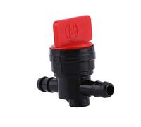KIMISS Llave de combustible universal de 6mm, para tubería de 1/4", plástico resistente, fácil instalación, cierre rápido, ideal para motores y generadores