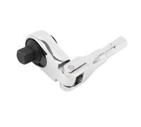 KIMISS Llave de Trinquete con Accionamiento de 1/4", Llave Reversible de 72 Dientes para Mecánica Automotriz, Cabeza Flexible de 180°, Acero Cromado Resistente