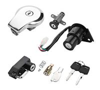 KIMISS Llave para interruptor de encendido, cerradura de asiento y tapa de combustible para moto Virago XV535, XV250, XV125 - Juego de llaves original