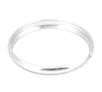 KIMISS Llaveros Redondos, Repuesto de Aleación de Aluminio para Mando a Distancia para Mini R55 R56 R57 R58 R59 R60(Plata)