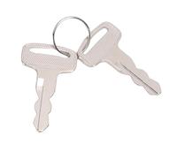 KIMISS Llaves de Encendido de Carro de Repuesto de Metal Duradero JU2 H2511 00 para Carros de Accionamiento G14 G16 G19 G20 G21 G22 G29 2 Piezas Plata