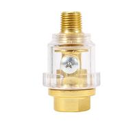 KIMISS Lubricador en línea mini 1/4 NPT, para herramientas neumáticas, color dorado y cobre, accesorio de lubricación profesional