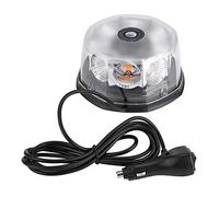 KIMISS Luces estroboscópicas LED para techo de coche, 8 LED 40W 12-24V, imán montado, amarillo, señal de emergencia, luz de advertencia