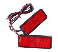 KIMISS Luces LED traseras para moto, universal, reflector con función de freno y posición, resistente al agua, fácil instalación, luz brillante y duradera