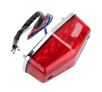 KIMISS Luz trasera de motocicleta, luz trasera de motocicleta LED Luz de freno de estacionamiento Lámpara Accesorio de moto(rojo)