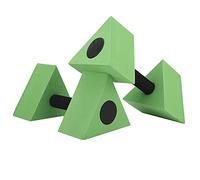 KIMISS Mancuerna Triangular de 2 Piezas, Barra de Peso de Agua EVA Para-equipo Ideal para Natación y Ejercicios, Ligero y Ecológico, Disponible en, Rojo Verde (GREEN)