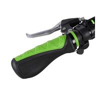 KIMISS Mango de Ciclismo para Bicicleta, Empuñaduras Antideslizantes con Bloqueo en Barra de ácido de Cubo de Montaña, Empuñaduras de Manillar de Bicicleta Antigrifo (Verde Negro) (Verde Negro)