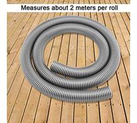 KIMISS Manguera para aspiradora, tubo flexible de 2m, diámetro interno 32mm y externo 39mm, accesorio compatible con múltiples marcas, recambio práctico para limpieza