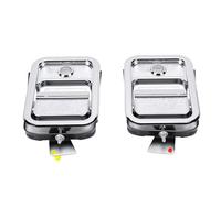 KIMISS Manija de Puerta Exterior de 2 Piezas con Cilindro de Cerradura y Llaves Lado Izquierdo Derecho Cromo Resistente para Century Class Base 2005-2014 Reemplazo 7605202