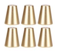 KIMISS Manijas de Gabinetes de Oro Pulls - 6 Conjuntos Manijas de Cajones de Aluminio de Estilo Europeo para Armarios, Elegante Acabado de Latón Cepillado (#1)