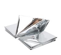 KIMISS Manta de Emergencia de Supervivencia para Acampar, Senderismo, Esencial, 5 Unidades, Manta Reflectante Impermeable para Exteriores, Suministros de Primeros Auxilios para Rescate en Terremotos