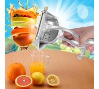 KIMISS Manual de Aleación de Aluminio Juicer de Cítricos - Extractor Portátil de Limón y Naranja para Jugo Eficiente
