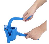 KIMISS Manual de Aleación de Aluminio Manual de Cítricos - Sprehiser Ergonómico de Limón y Fruta con Salida de Jugo en Forma de V para Fácil Verter (BLUE)