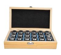 KIMISS Máquina de Grabado CNC ER32 Spring Collet - 18 Piezas de Coleta de Acero Al Carbono de Acero a Torno