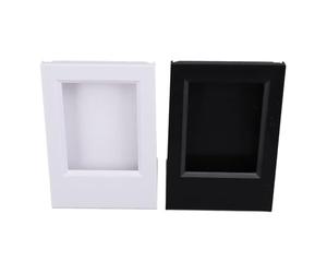 KIMISS Marco de Acrílico en Forma de L, Ideal Inclinado para Oficina en Casa, Foto de 3 Pulgadas