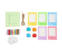 KIMISS Marco de fotos, juego de cámara de película de 3 pulgadas colorido para 12 cámaras, filtros de color de papel para colgar de plástico, lentes para selfies y más marcos con clips 11