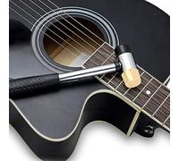 KIMISS Martillo de Plástico para Guitarra Negra con Cabezal de Latón y Goma para Ukelele, bajo y Mandolina, Accesorio Esencial para Instrumentos Musicales