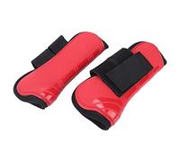 KIMISS Material Que Absorbe Impactos Botas para Tendones de Caballos Protectores de Menudillos para Montar a Caballo Carcasa de PU Bota de Protección para Tendones de Transpirable y Distribuye (Un