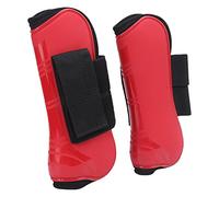 KIMISS Material Que Absorbe Impactos Botas para Tendones de Caballos Protectores de Menudillos para Montar a Caballo Carcasa de PU Bota de Protección para Tendones de Transpirable y Distribuye (Un