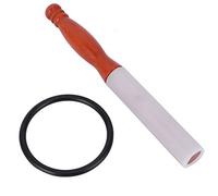 KIMISS Mazo de Cuenco Tibetano de Cristal, Varilla de Goma, de Madera, Accesorios para Cuencos Sonoros, Herramienta Curativa