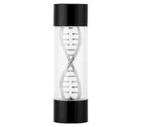 KIMISS Medidor de Flujo de Agua, Espiral de Metal G1 4 Rosca Hembra Indicador de Flujo de PC Metal de para Enfriamiento de Computadora (Plata) (Negro)