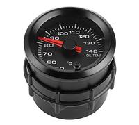KIMISS Medidor de Temperatura de Aceite de 2 Pulgadas y 12 V con Rango de 40-140 ℃, Retroiluminación y Sensor de 7 Colores, Ajuste Universal para Todos los Automóviles