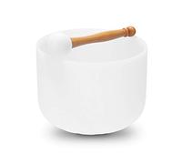 KIMISS Meditación en Cuenco Tibetano de 440 Hz, Cuenco Golpeado de 14 Pulgadas con Goma y Varilla - Sanación con Sonido (Nota G)