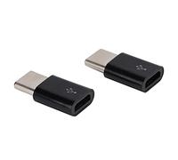 KIMISS Micro USB a USB -C Adapter 2 Pack - Dispositivos de Convertidor OTG, Transferencia y Carga Rápida de Datos
