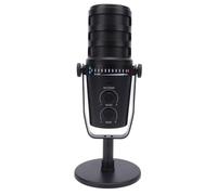 KIMISS Micrófono Cardioide Dinámico Profesional con Stand for Live Gaming Karaoke Grabación