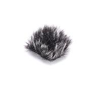 KIMISS Micrófono Parabrisas Lavalier Clamp/Holder Mini Funda Peluda para Grabación, Reducción de Ruido Protección Suave contra el Viento