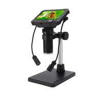 KIMISS Microscopio de Monedas LCD Digital de 4,3 Pulgadas con Cámara 1080P de 1 MP para PC - Gran Aumento y 8 Luces LED Ajustables