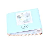 KIMISS Mini álbum de Fotos para Mini 9: Estuche Compacto para Fotos de 3 Pulgadas con 64 Bolsillos, Ideal para Fotografía Instantánea y Almacenamiento de Recuerdos (Azul Claro)