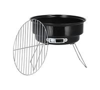 KIMISS Mini Juego de Parrilla Redonda para Cocinar Al Aire libre: Parrilla de Carbón Portátil con Superficie Antiadherente para el Hogar, Picnics y Camping